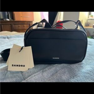 Sandro Black Belt Bag